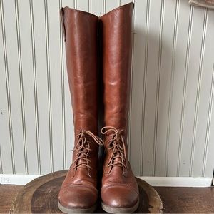 SOLD - Lucky Brand Equestrian English Field Honey Brown Tall Riding Boots
